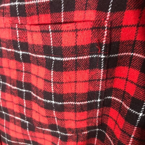 Jachs Red Black Plaid Flannel Shirt Large - Picture 6 of 7